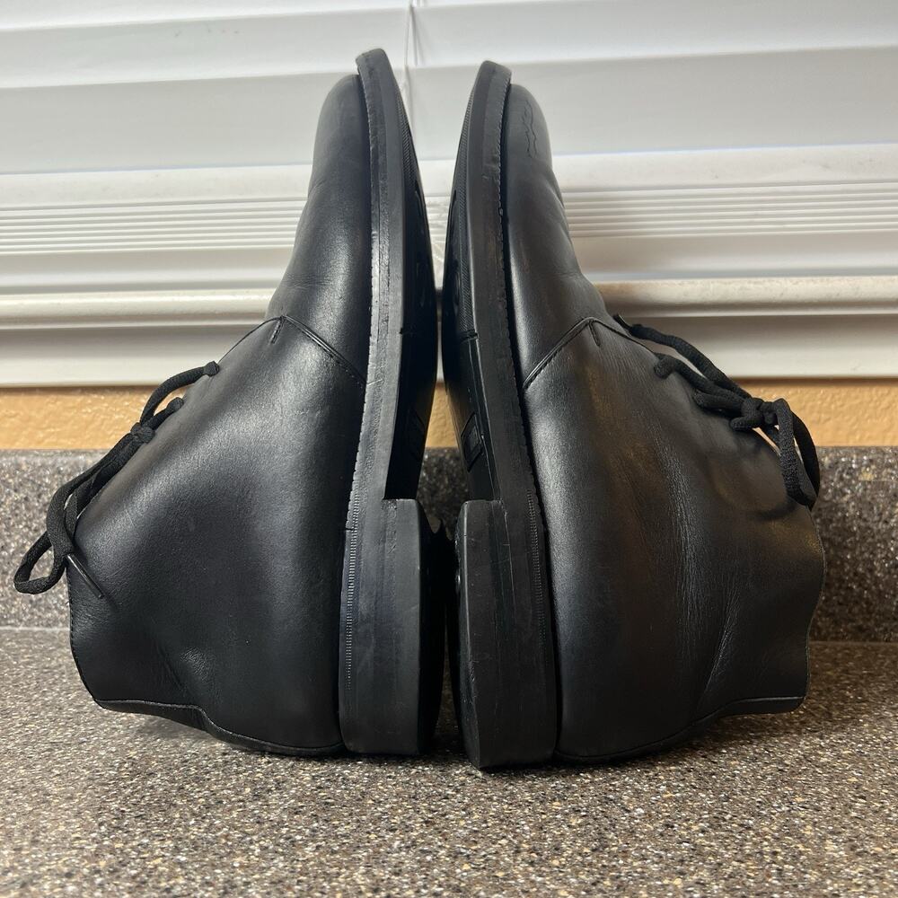 Sutor Mantellassi Men's Size 10 Black Leather Ankle Boots Lace Up Made In Italy - Picture 6 of 12